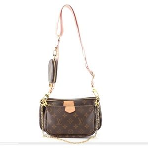 Louis Vitton Multi Pochette Accessories Monogram Canvas Bag